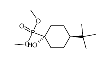 (4-tert-Butyl-1-hydroxy-cyclohexyl)-phosphonic acid dimethyl ester Structure
