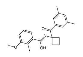N-[1-(3,5-dimethylbenzoyl)cyclobutyl]-3-methoxy-2-methylbenzamide Structure