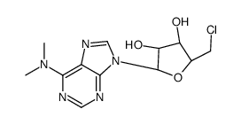 (2S,3S,4R,5R)-2-(chloromethyl)-5-[6-(dimethylamino)purin-9-yl]oxolane-3,4-diol Structure