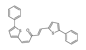 1,5-bis(5-phenylthiophen-2-yl)penta-1,4-dien-3-one Structure
