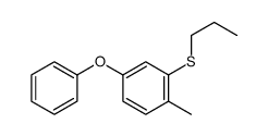 1-methyl-4-phenoxy-2-propylsulfanylbenzene结构式