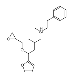 3-Methyl-1-<2>furyl-1-<2.3-epoxy-propyloxy>-4--butan Structure