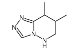 7,8-dimethyl-5,6,7,8-tetrahydro-[1,2,4]triazolo[4,3-b]pyridazine结构式