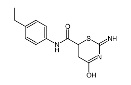 2-amino-N-(4-ethylphenyl)-4-oxo-5,6-dihydro-1,3-thiazine-6-carboxamide Structure