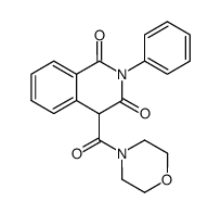 4-(1,3-dioxo-2-phenyl-1,2,3,4-tetrahydro-isoquinoline-4-carbonyl)-morpholine结构式