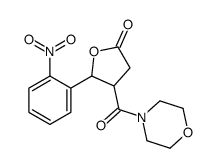 4-(morpholine-4-carbonyl)-5-(2-nitrophenyl)oxolan-2-one Structure