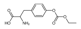 2-Amino-3-(4-ethoxycarbonyloxy-phenyl)-propionic acid Structure
