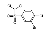 2-bromo-1-chloro-4-(dichloromethylsulfonyl)benzene结构式