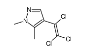 1,5-dimethyl-4-(1,2,2-trichloroethenyl)pyrazole Structure