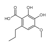 2,3-dihydroxy-4-methoxy-6-propylbenzoic acid Structure