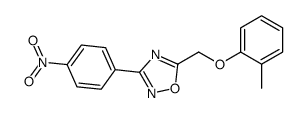 5-[(2-methylphenoxy)methyl]-3-(4-nitrophenyl)-1,2,4-oxadiazole Structure