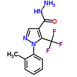 5-(TRIFLUOROMETHYL)-1-O-TOLYL-1H-PYRAZOLE-4-CARBOHYDRAZIDE structure