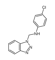 N-((1H-benzo[d][1,2,3]triazol-1-yl)methyl)-4-chloroaniline结构式