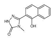 5-(1-hydroxy-naphthalen-2-yl)-4-methyl-2,4-dihydro-[1,2,4]triazol-3-one结构式