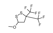 5-methoxy-3,3-bis(trifluoromethyl)dithiolane Structure