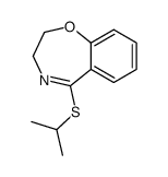 5-propan-2-ylsulfanyl-2,3-dihydro-1,4-benzoxazepine结构式