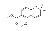 methyl 5-methoxy-2,2-dimethyl-2H-1-benzopyran-6-carboxylate Structure