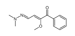 4-Dimethylhydrazono-2-methoxyphenyl-2-buten-1-on结构式