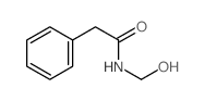 N-(羟甲基)-2-苯基乙酰胺结构式