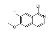 1-Chloro-7-fluoro-6-methoxyisoquinoline结构式