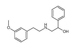 2-(3-methoxyphenylethylamino)-1-phenylethanol Structure