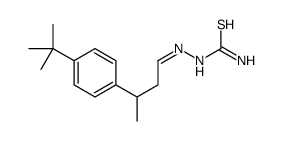 [3-(4-tert-butylphenyl)butylideneamino]thiourea Structure
