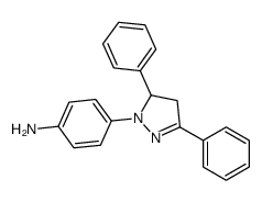 4-(3,5-diphenyl-3,4-dihydropyrazol-2-yl)aniline结构式
