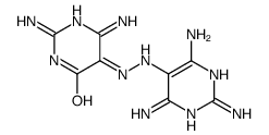 2,6-diamino-5-[(2,4,6-triaminopyrimidin-5-yl)hydrazinylidene]pyrimidin-4-one结构式