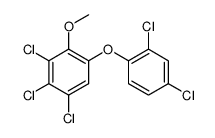 1,2,3-trichloro-5-(2,4-dichlorophenoxy)-4-methoxybenzene Structure