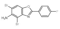 4,6-dibromo-2-(4-fluorophenyl)-1,3-benzoxazol-5-amine Structure