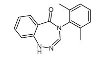 4-(2,6-dimethylphenyl)-1H-1,2,4-benzotriazepin-5-one Structure