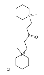 1,1'-dimethyl-1,1'-(3-oxo-3λ4-thia-pentanediyl)-bis-piperidinium, dichloride Structure
