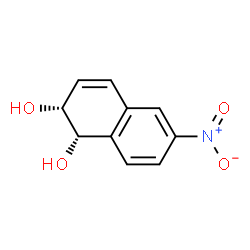 1,2-Naphthalenediol, 1,2-dihydro-6-nitro-, (1S,2R)- (9CI) Structure