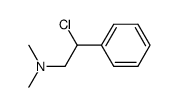 (β-chloro-phenethyl)-dimethyl-amine Structure