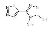 3H-1,2,4-Triazole-3-thione,4-amino-2,4-dihydro-5-(1,2,3-thiadiazol-5-yl)- Structure