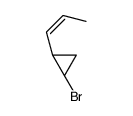 (1R,2S)-1-bromo-2-prop-1-enylcyclopropane结构式