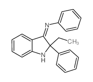 Benzenamine,N-(2-ethyl-1,2-dihydro-2-phenyl-3H-indol-3-ylidene)-结构式