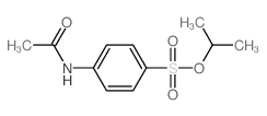 Benzenesulfonic acid,4-(acetylamino)-, 1-methylethyl ester structure