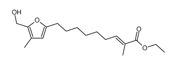 5-[(7E)-8-ethoxycarbonyl-7-nonenyl]-2-(hydroxymethyl)-3-methylfuran Structure