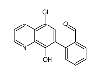2-(5-chloro-8-hydroxyquinolin-7-yl)benzaldehyde结构式