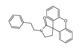 1-(2-phenylethyl)spiro[pyrrolidine-3,9'-xanthene]-2-one Structure