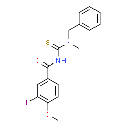 N-{[benzyl(methyl)amino]carbonothioyl}-3-iodo-4-methoxybenzamide structure