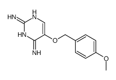 5-[(4-methoxyphenyl)methoxy]pyrimidine-2,4-diamine结构式