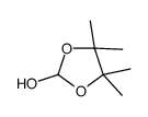 4,4,5,5-tetramethyl-1,3-dioxolan-2-ol结构式