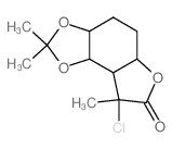 8-chloro-2,2,8-trimethyl-3a,4,5,5a,8a,8b-hexahydro-[1,3]dioxolo[4,5-e][1]benzofuran-7-one结构式