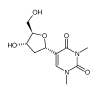 5-((2S,4S,5R)-4-hydroxy-5-(hydroxymethyl)tetrahydrofuran-2-yl)-1,3-dimethylpyrimidine-2,4(1H,3H)-dione Structure