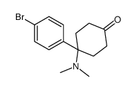 4-(4-Bromophenyl)-4-dimethylaminocyclohexanone Structure