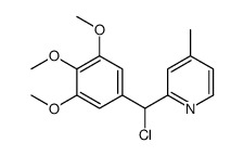 2-[chloro-(3,4,5-trimethoxyphenyl)methyl]-4-methylpyridine结构式