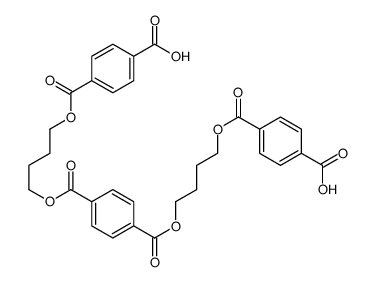 4-[4-[4-[4-(4-carboxybenzoyl)oxybutoxycarbonyl]benzoyl]oxybutoxycarbonyl]benzoic acid Structure