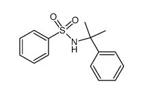 N-(α,α-Dimethylbenzyl)benzenesulfonamide结构式
